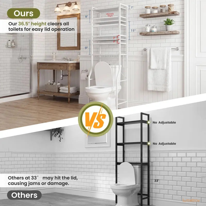 68IN Freestanding Bathroom Storage Rack