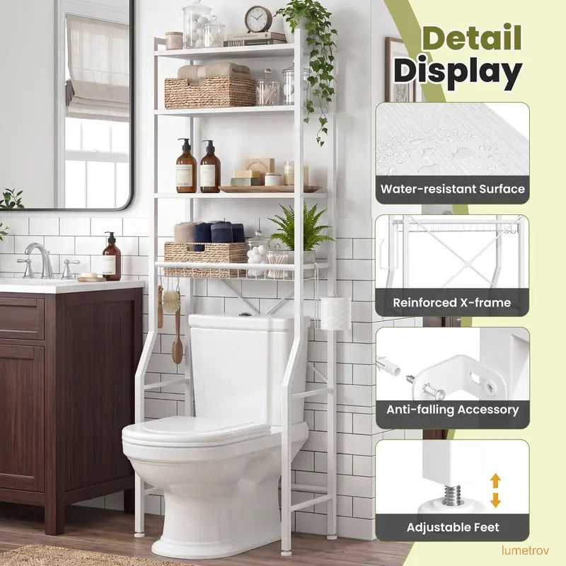 68IN Freestanding Bathroom Storage Rack