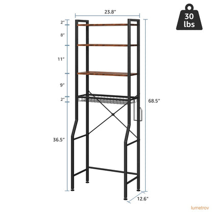 68IN Freestanding Bathroom Storage Rack