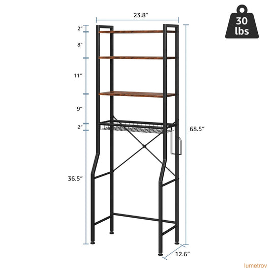 68IN Freestanding Bathroom Storage Rack