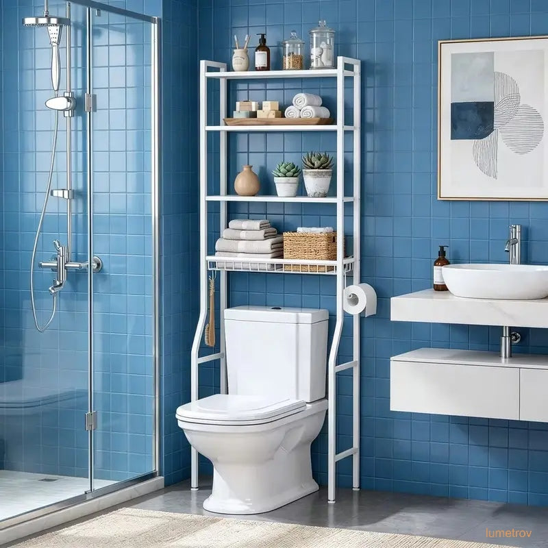 68IN Freestanding Bathroom Storage Rack